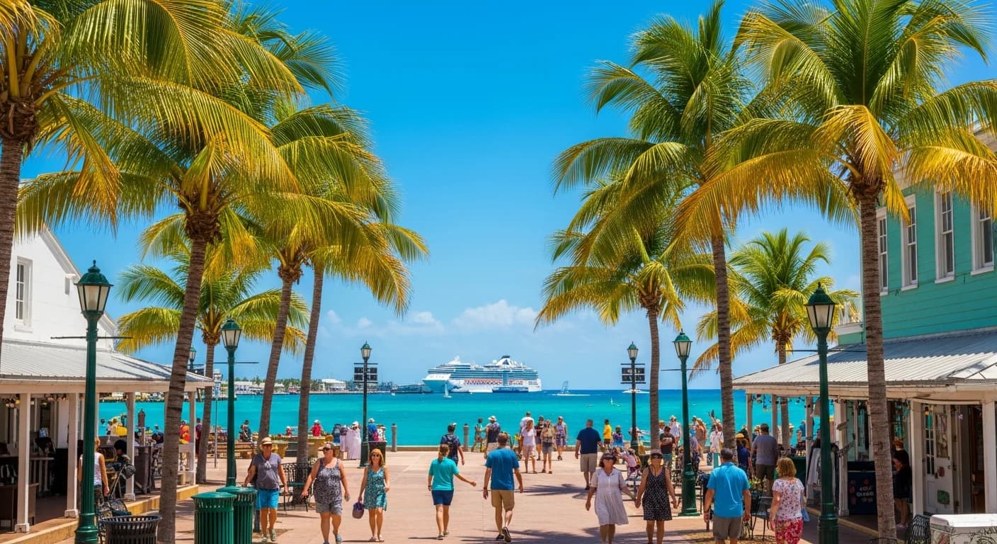 Cruise visitors in Key West