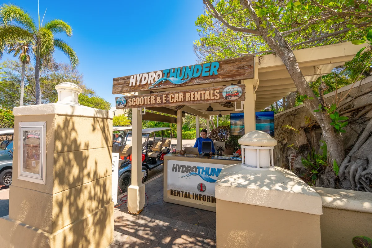 HydroThunder rental stand at Pier House Resort