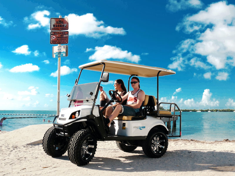 Golf cart rental for the beach